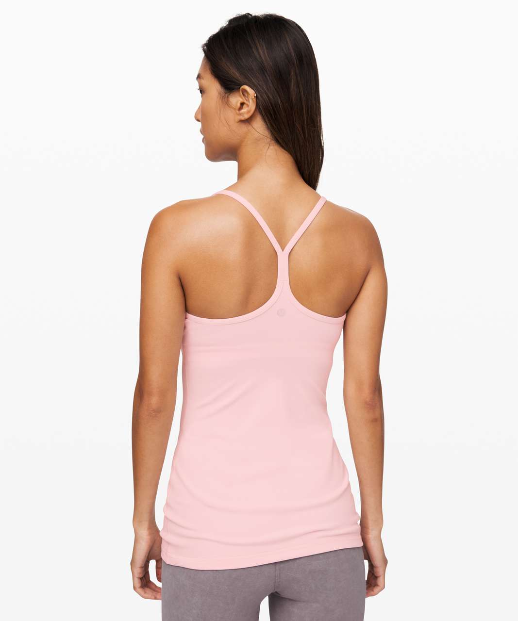 Lululemon Power Y Tank *Luon - Heathered Powdered Rose - lulu fanatics