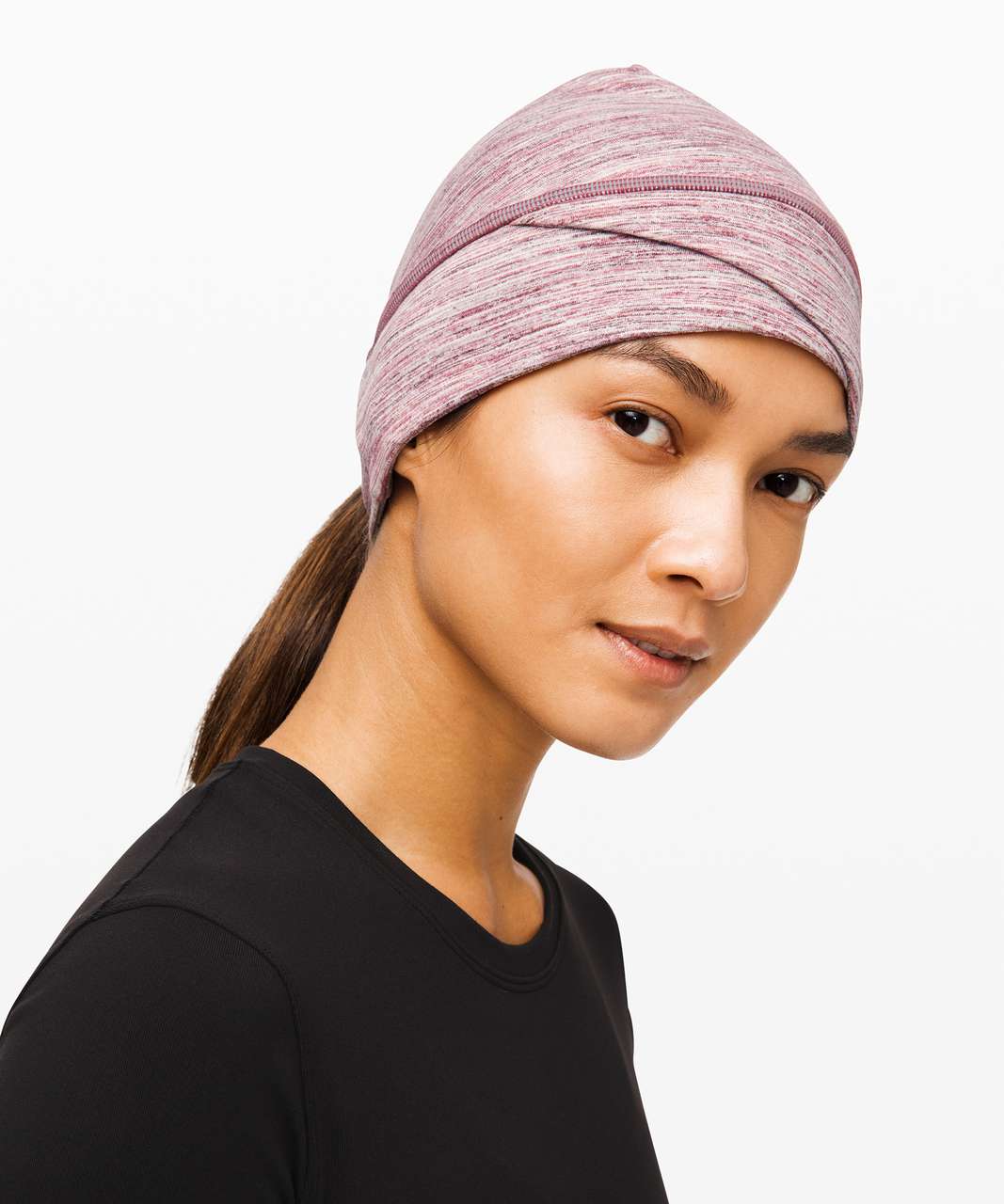 Lululemon Cross Chill Run Beanie - Space Dye Camo Plumful Smoky Blush