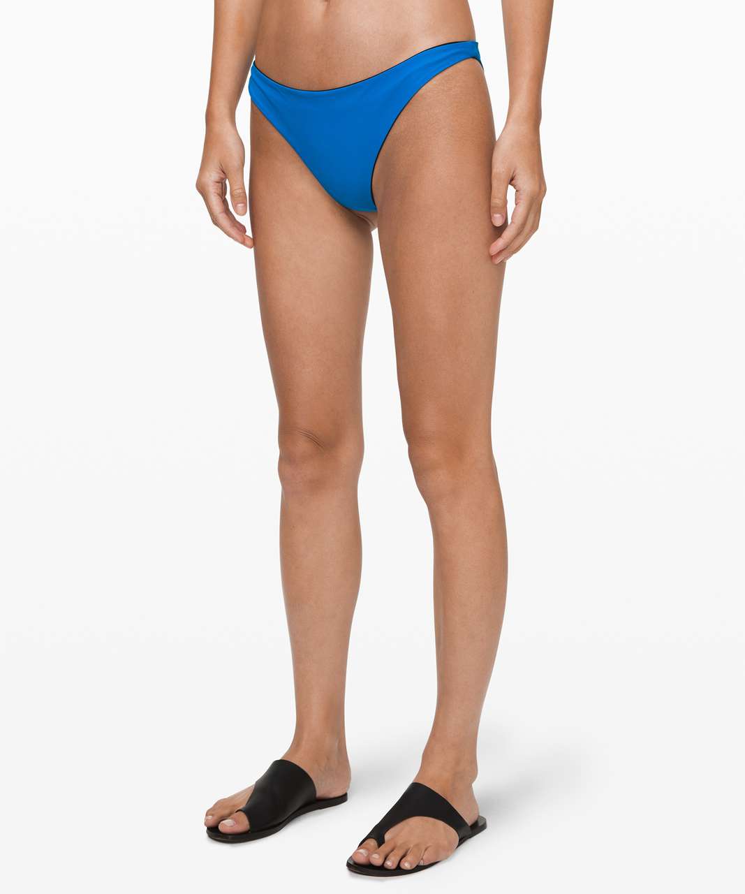 Lululemon Sun Soaker Cheeky Bottom *Low Rise - Black / Amalfi Blue