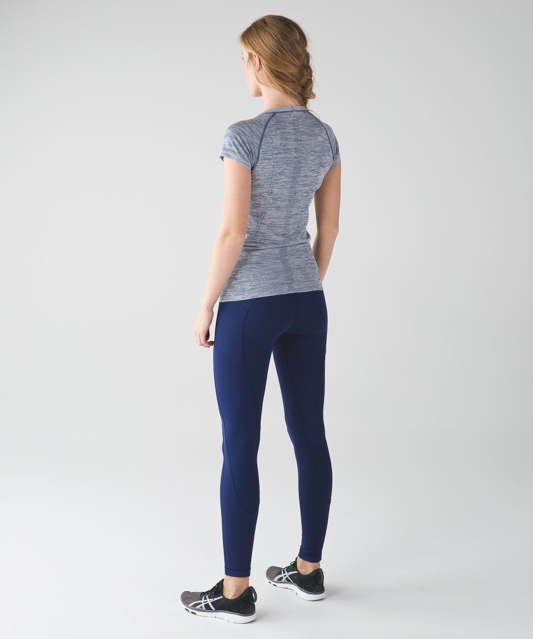 Lululemon Swiftly Tech Short Sleeve Scoop - Heathered Hero Blue