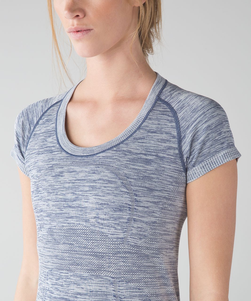 Lululemon Swiftly Tech Short Sleeve Scoop - Heathered Hero Blue