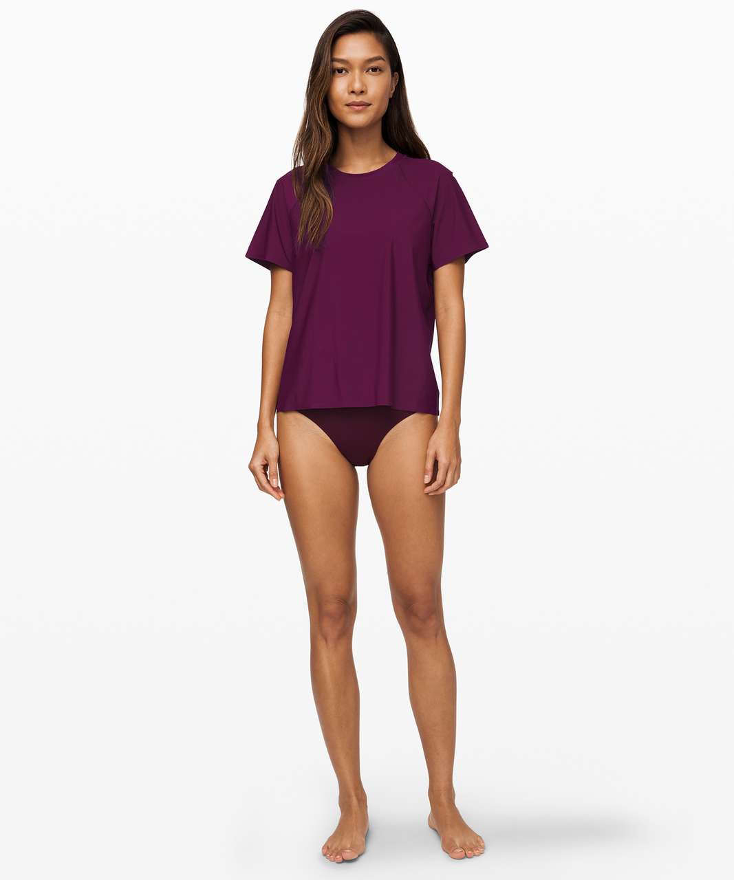 Lululemon Sun Shelter Short Sleeve Rash Guard - Marvel