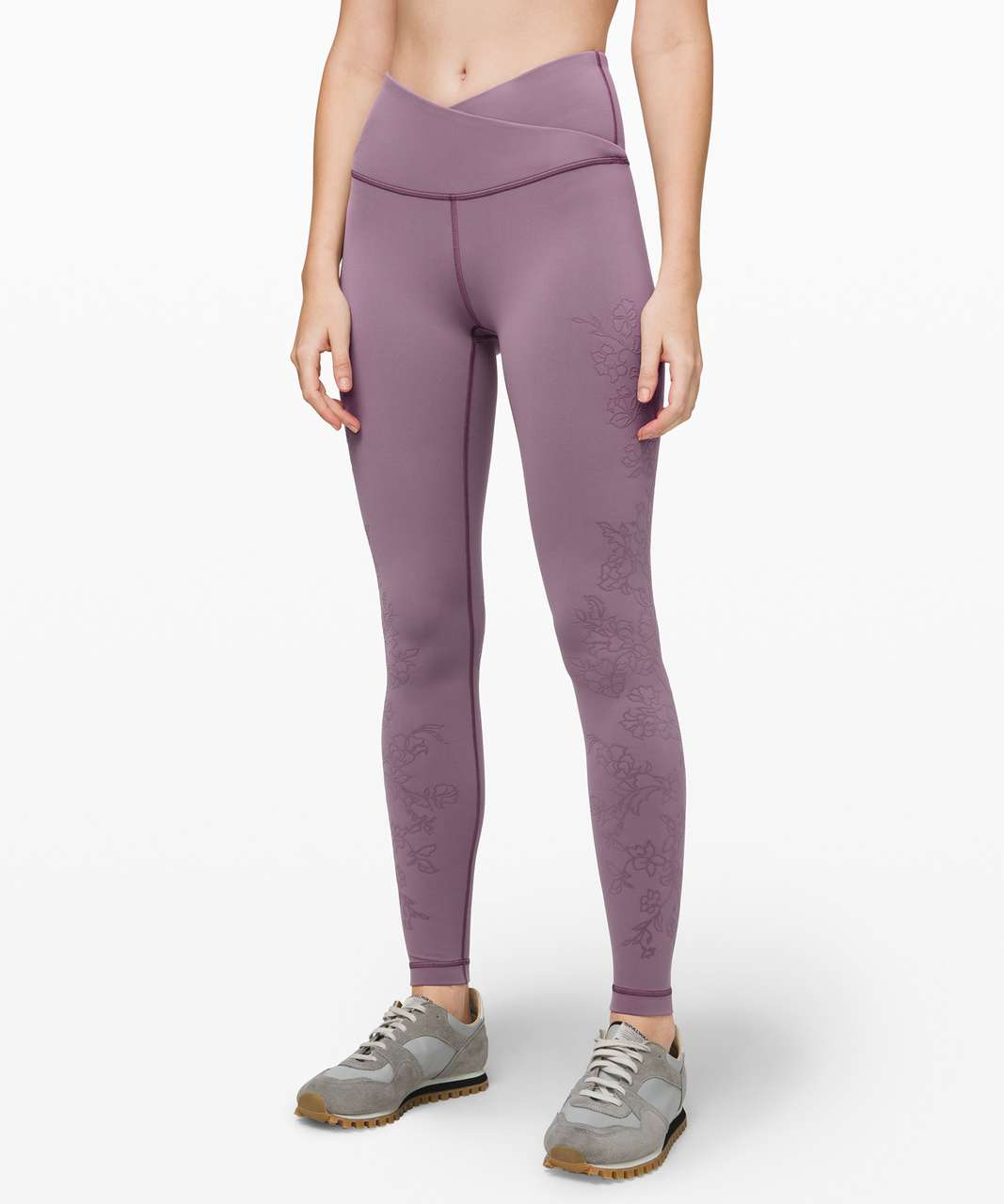 Lululemon Always On High-Rise Tight 28"*Flocked Everlux - Frosted Mulberry