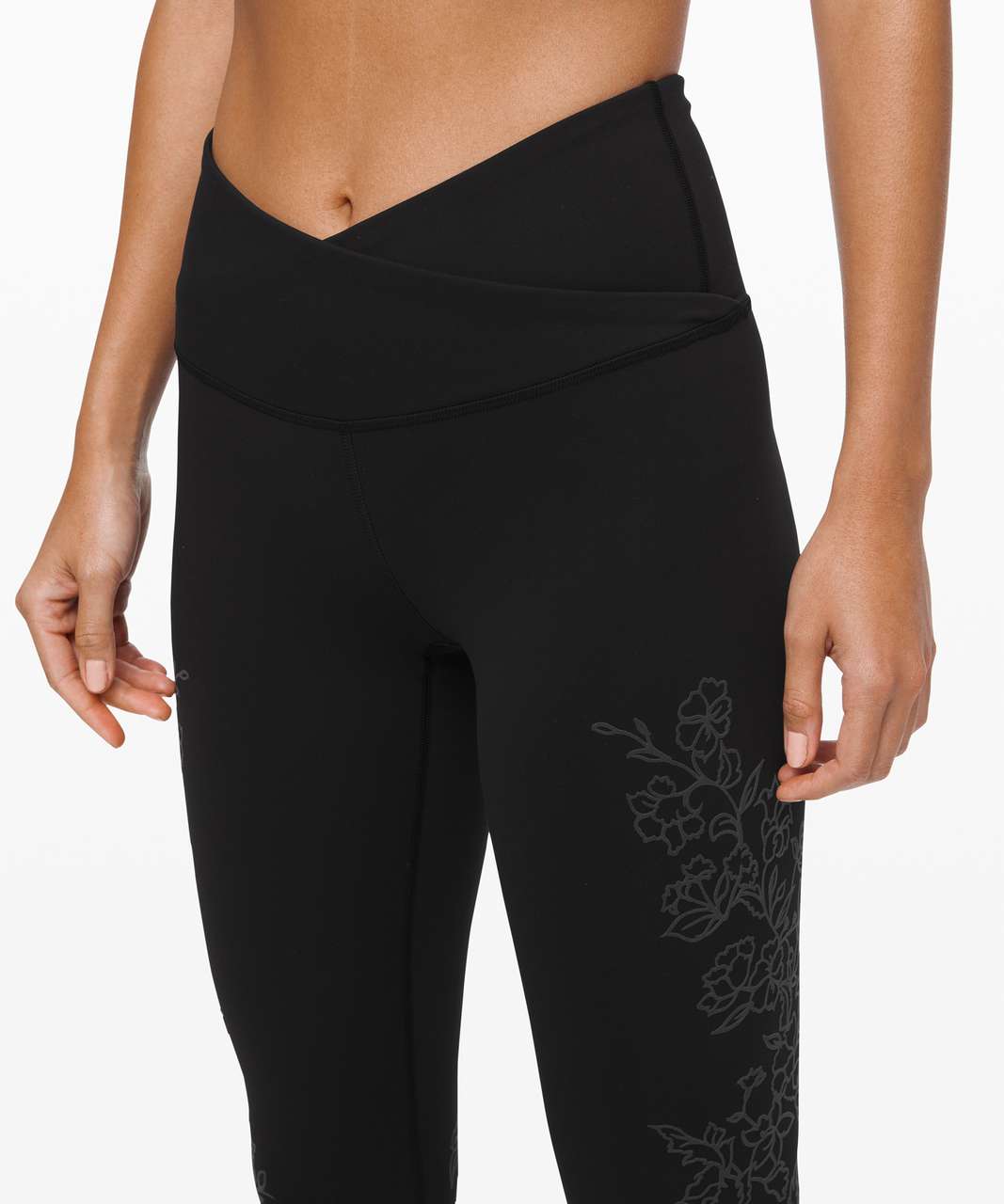 Lululemon 8 Sweat & Repeat Tight *28 Black / Dahlia scape Multi Color  Everlux