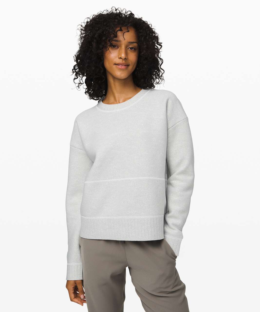 Lululemon All Afternoon Sweater - Heathered Speckled Black / White ...