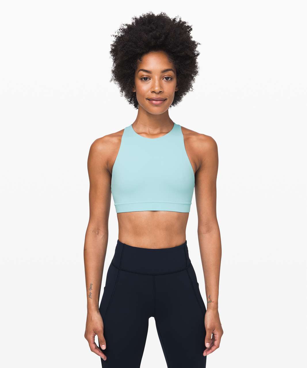 Lululemon Energy Bra *High Neck - Sea Frost - lulu fanatics