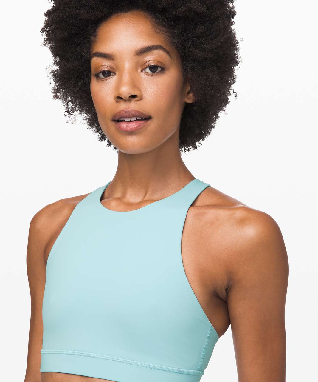 Lululemon Energy Bra *High Neck - Sea Frost