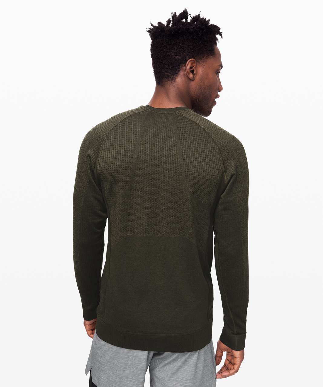 Lululemon Engineered Warmth Long Sleeve - Dark Olive / Dark Olive