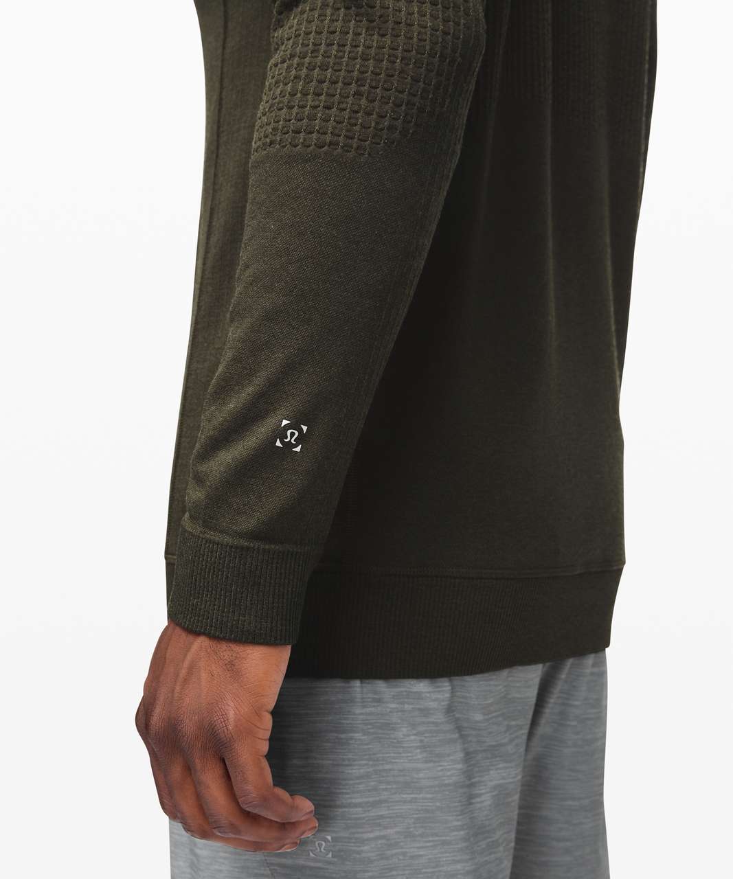 Lululemon Engineered Warmth Long Sleeve - Dark Olive / Dark Olive