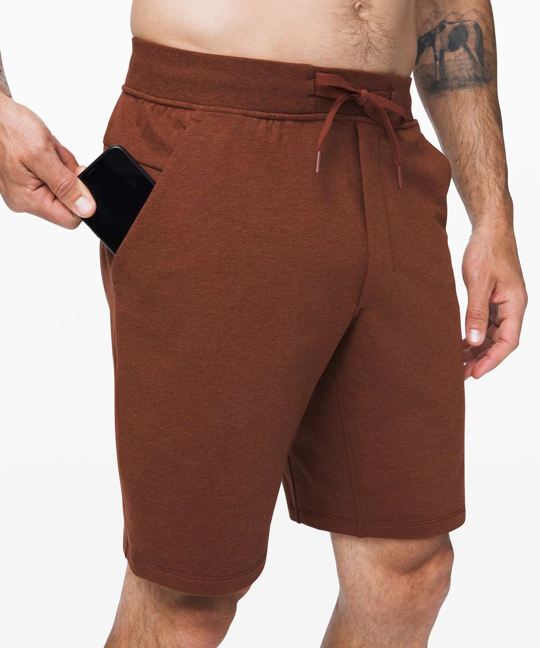 Lululemon City Sweat Short *9" - Heathered Dark Terracotta