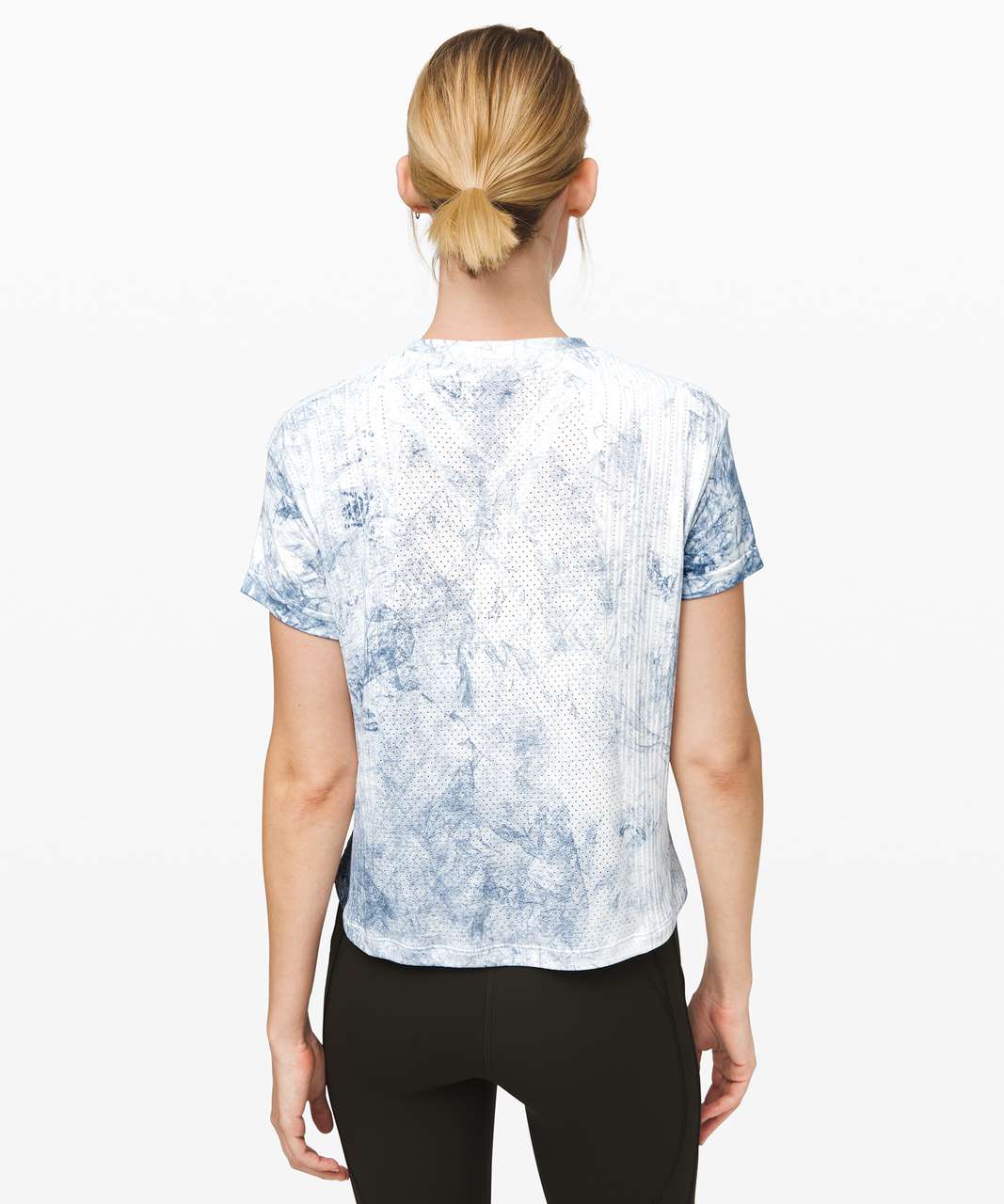 Lululemon Train to Be Short Sleeve - White / Luna