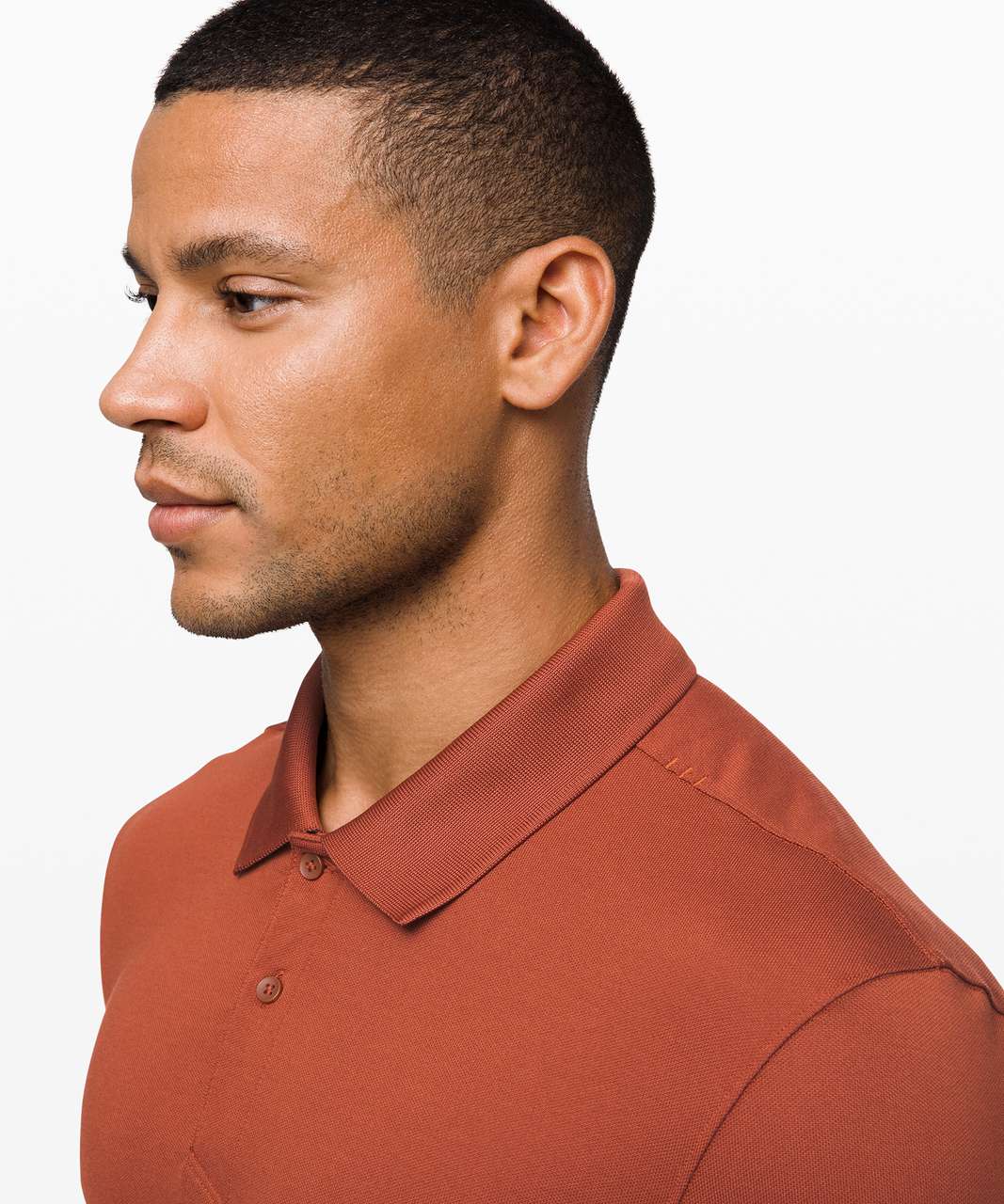 Lululemon Tech Pique Polo - Dark Terracotta