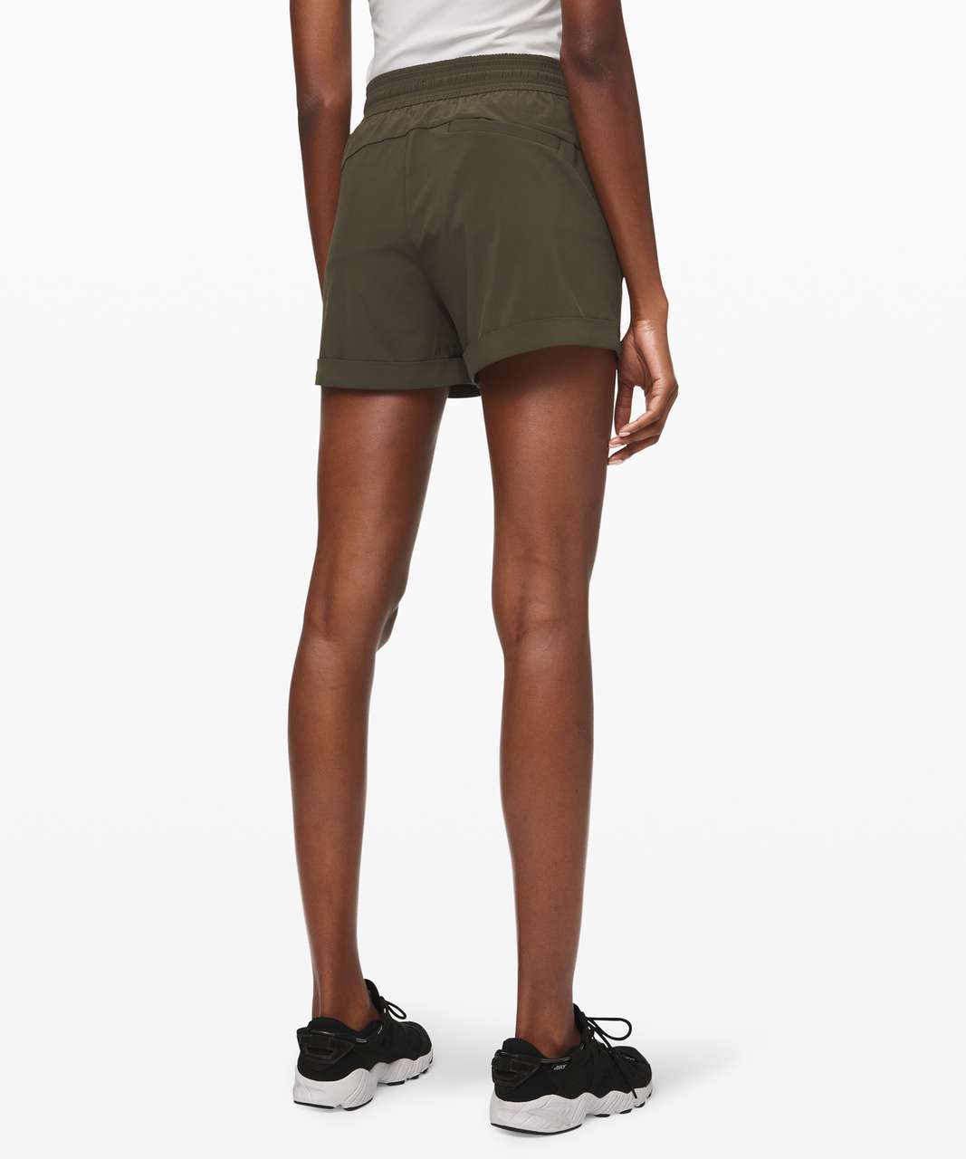 Lululemon Spring Break Away Short *4-way Stretch 3" - Dark Olive