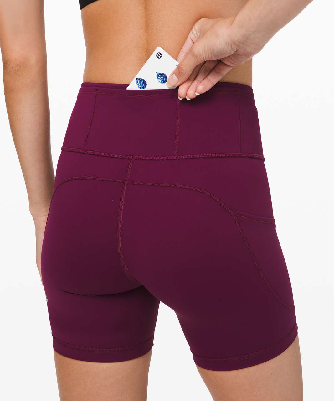 Lululemon Fast and Free Short 6 *Non-Reflective - Dark Red - lulu