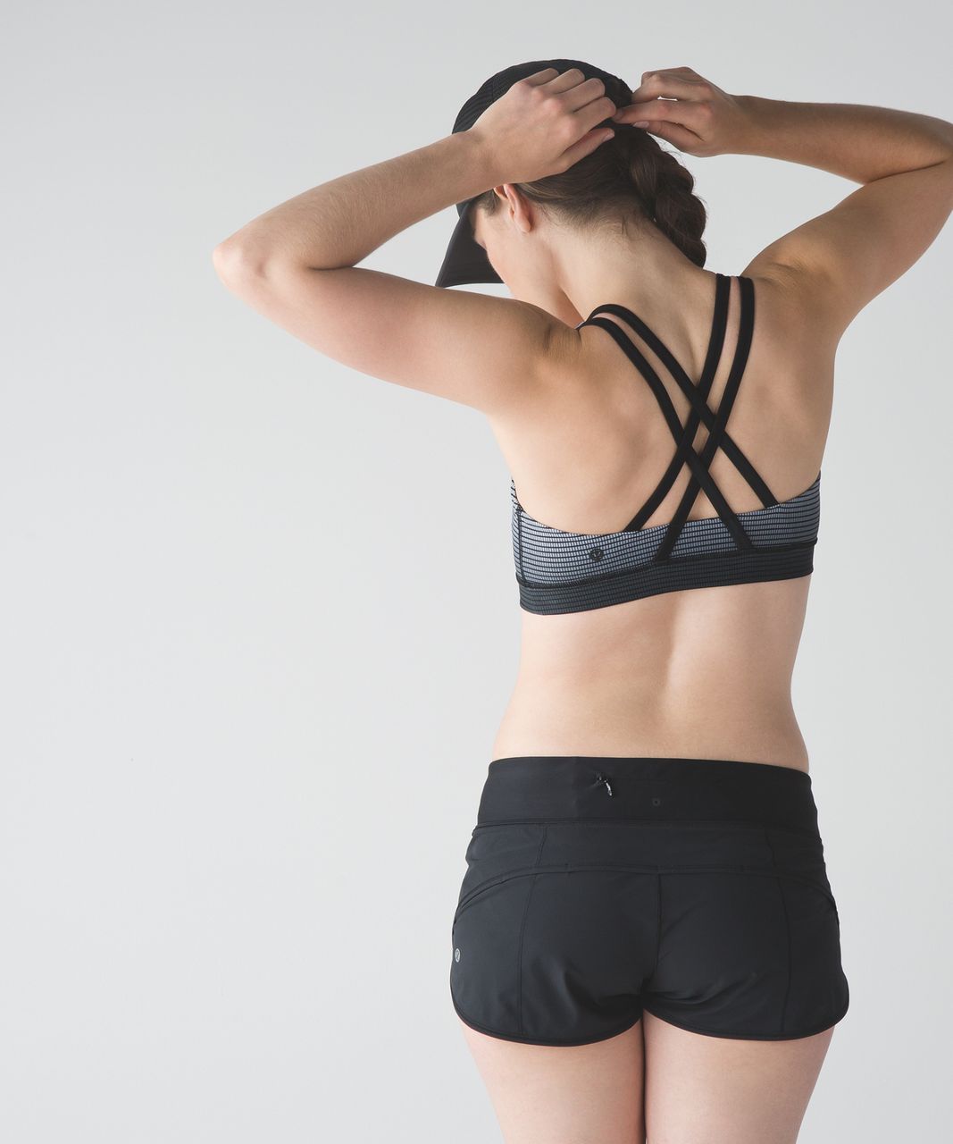 Lululemon Energy Bra (H2O) - Double Gradient White Deep Coal