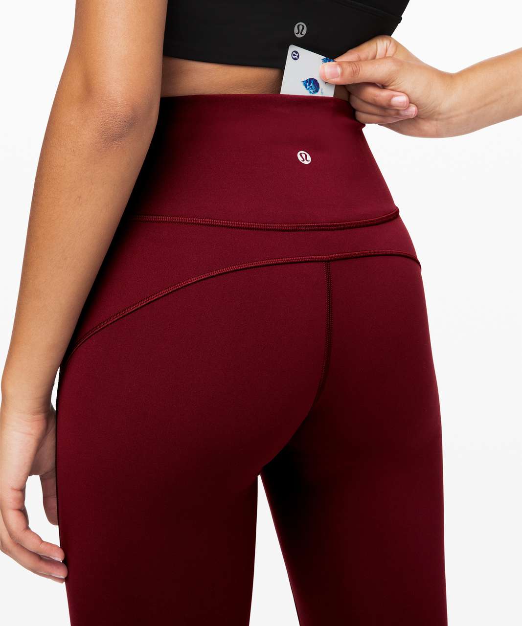 Lululemon Reveal 7/8 Tight in Deep Rouge