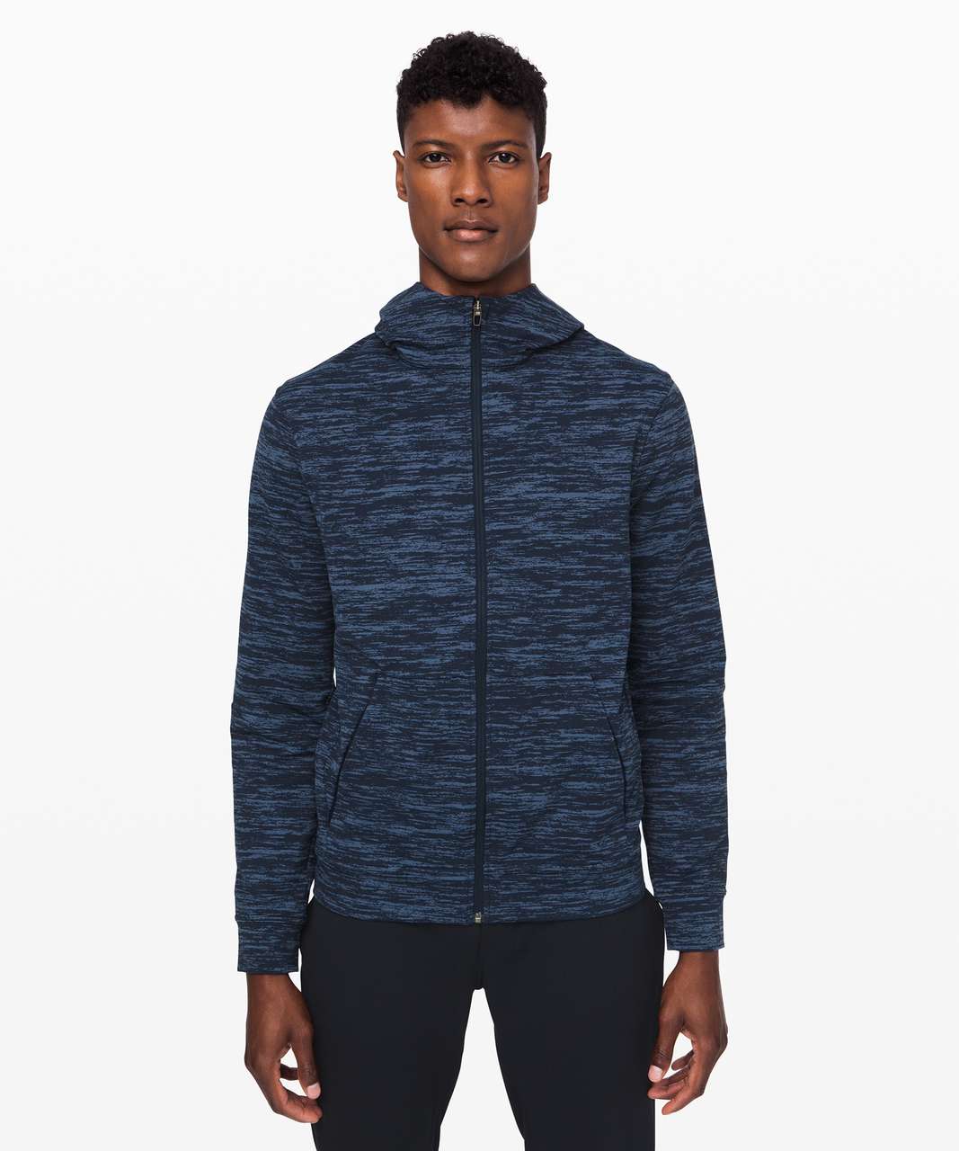 Lululemon City Sweat Zip Hoodie *Jacquard - True Navy / Code Blue ...