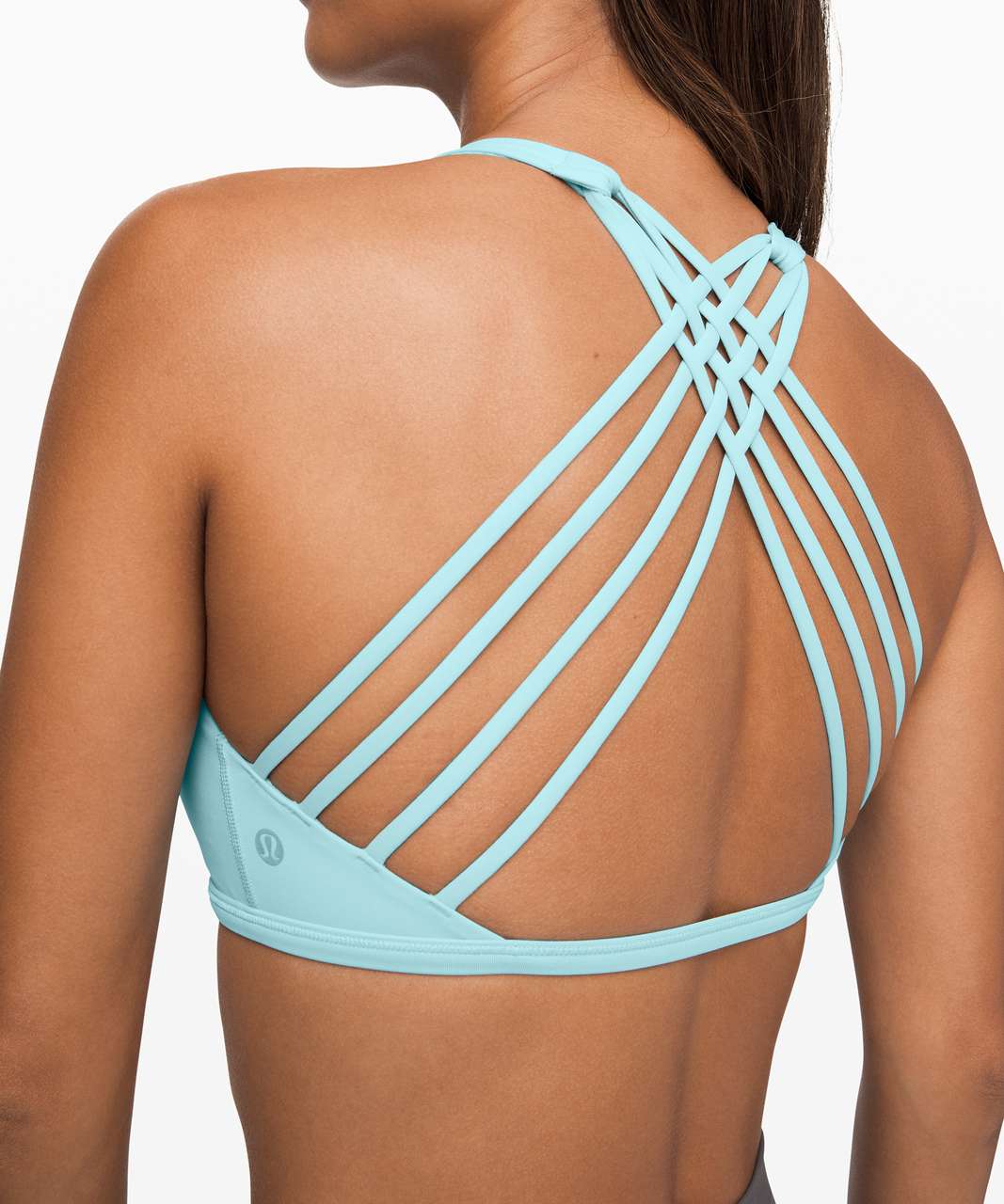 Lululemon Free To Be Bra *Wild High Neck - Sea Frost