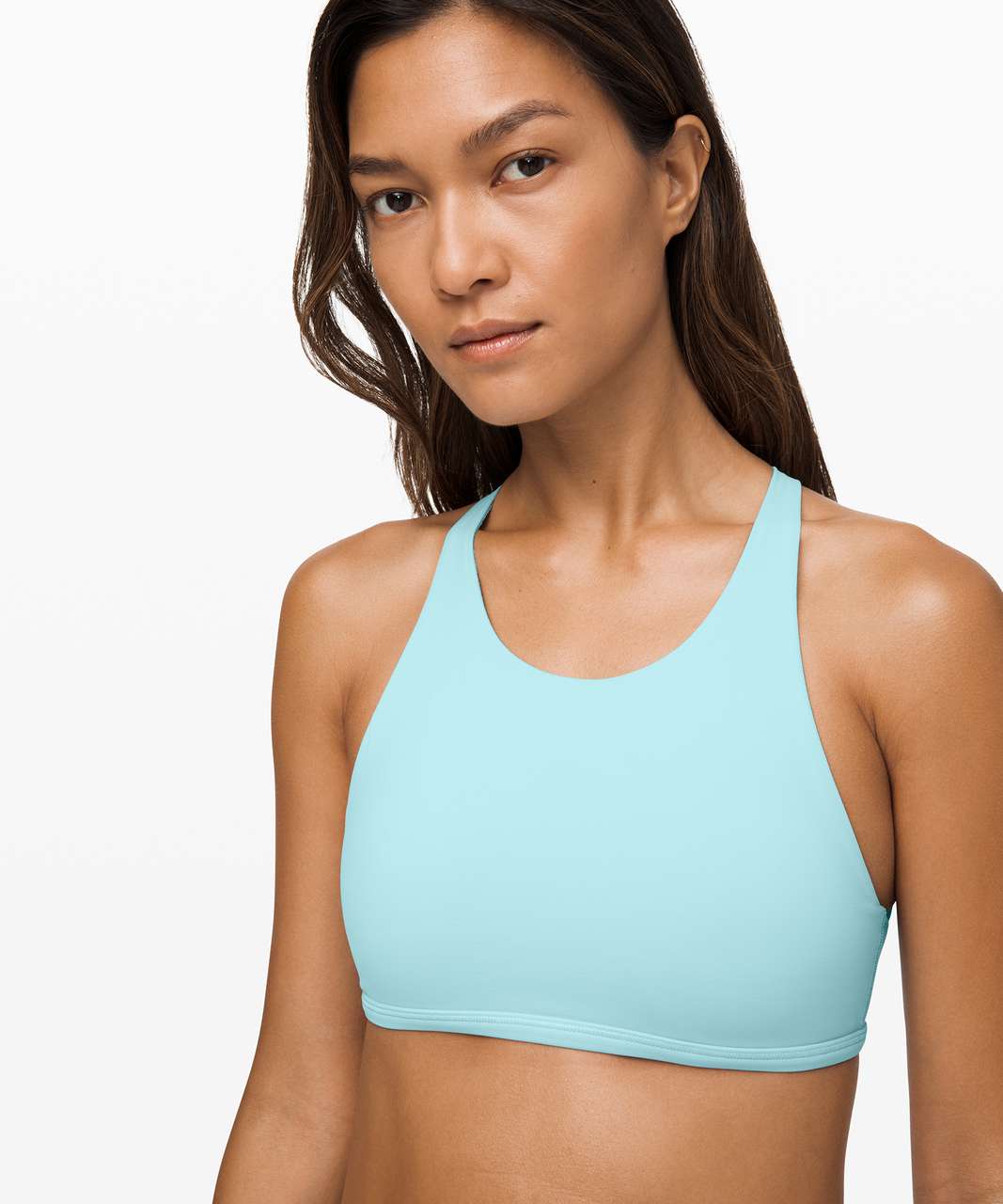 Lululemon Free To Be Bra *Wild High Neck - Sea Frost