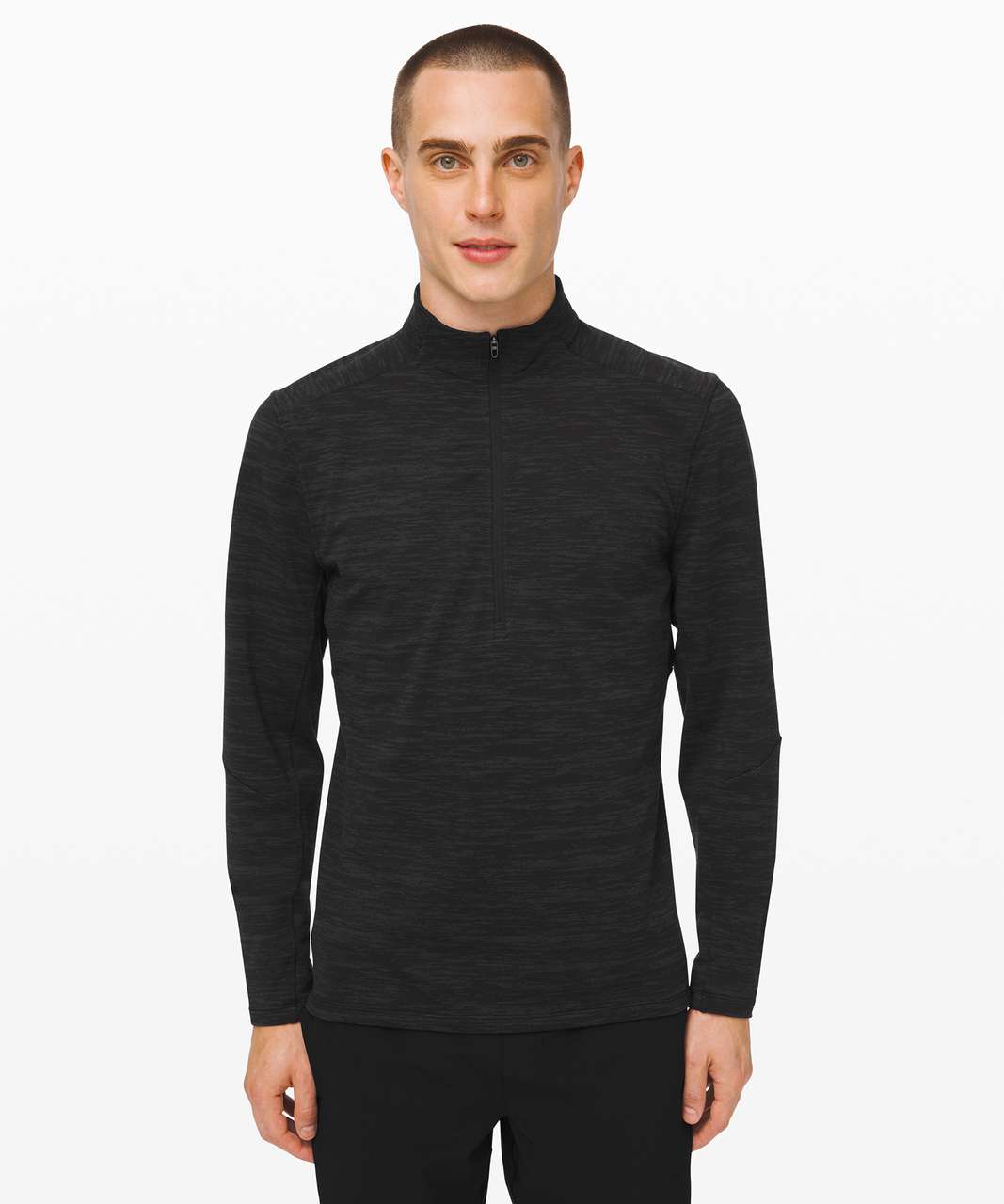 Lululemon City Sweat 1/2 Zip *Jacquard - Black / Obsidian