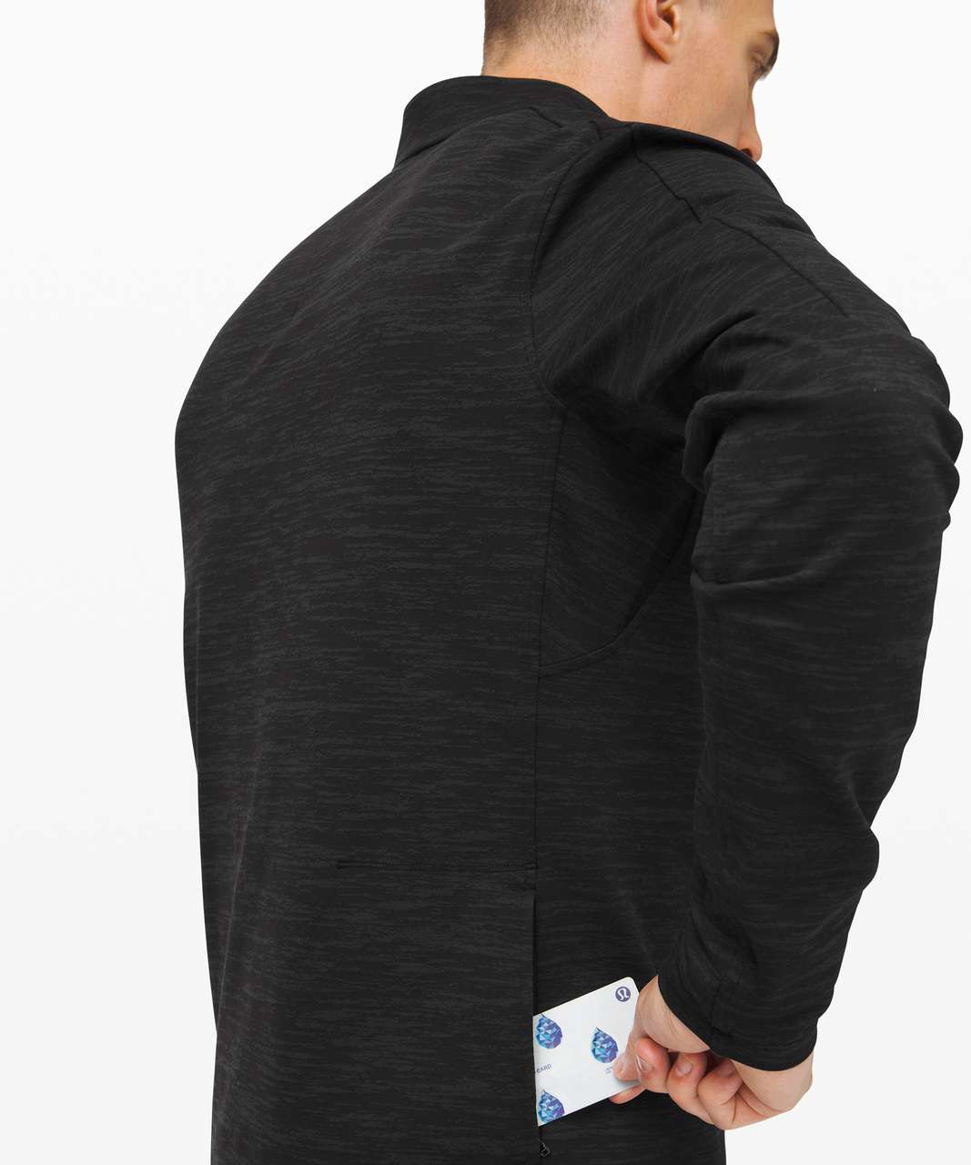 Lululemon City Sweat 1/2 Zip *Jacquard - Black / Obsidian