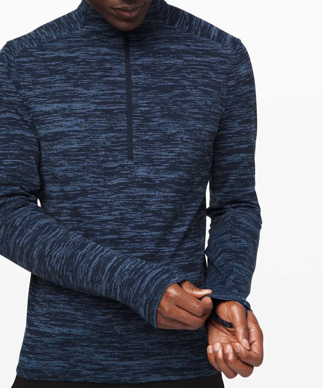 Lululemon City Sweat 1/2 Zip *Jacquard - True Navy / Code Blue