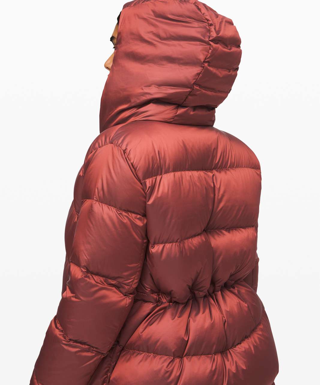 Orange Wunder Puffer Jacket by Lululemon for $100