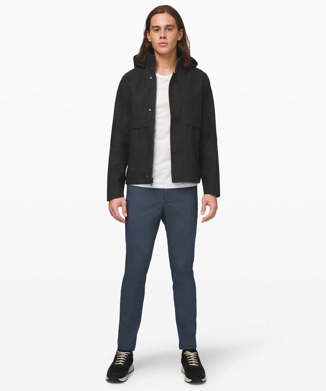 Lululemon Storm Break Rain Jacket *Wool - Heathered Black