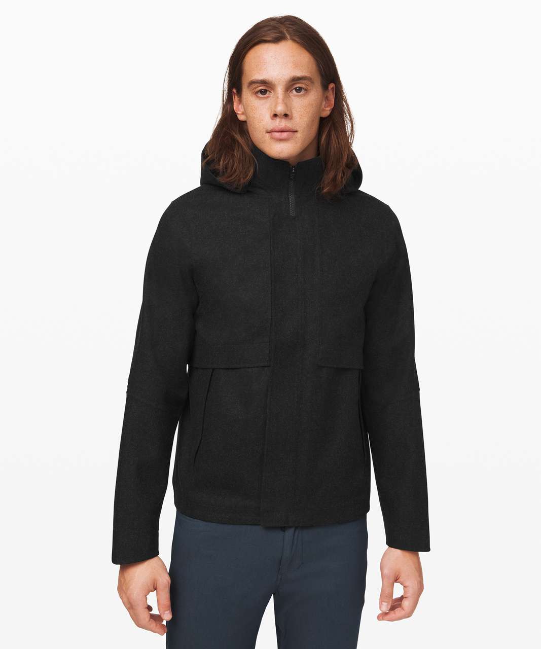 Lululemon Storm Break Rain Jacket *Wool - Heathered Black