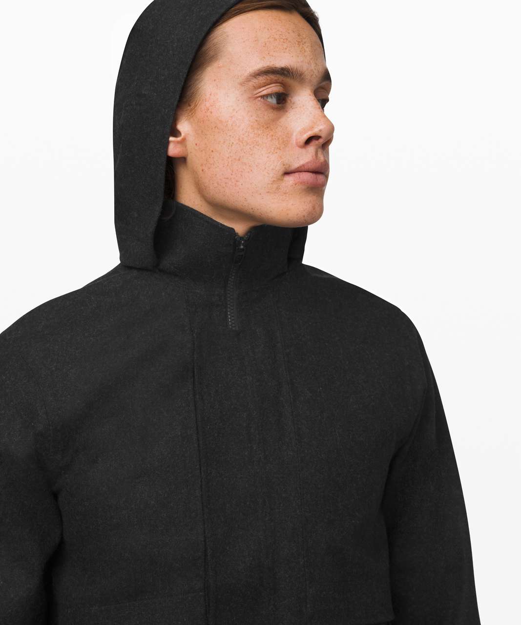 Lululemon Storm Break Rain Jacket *Wool - Heathered Black