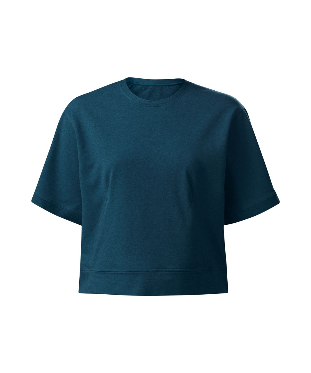 Lululemon Blissed Out Short Sleeve Sweatshirt - Heathered Alberta Lake