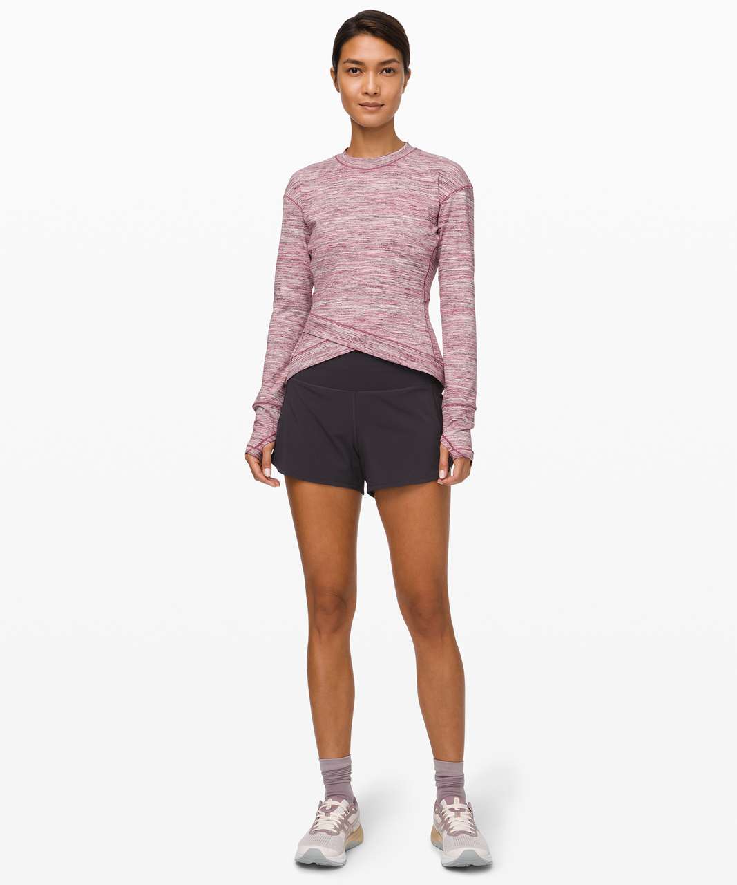 Lululemon Close to Crossing Long Sleeve *Rulu - Space Dye Camo Plumful  Smoky Blush - lulu fanatics