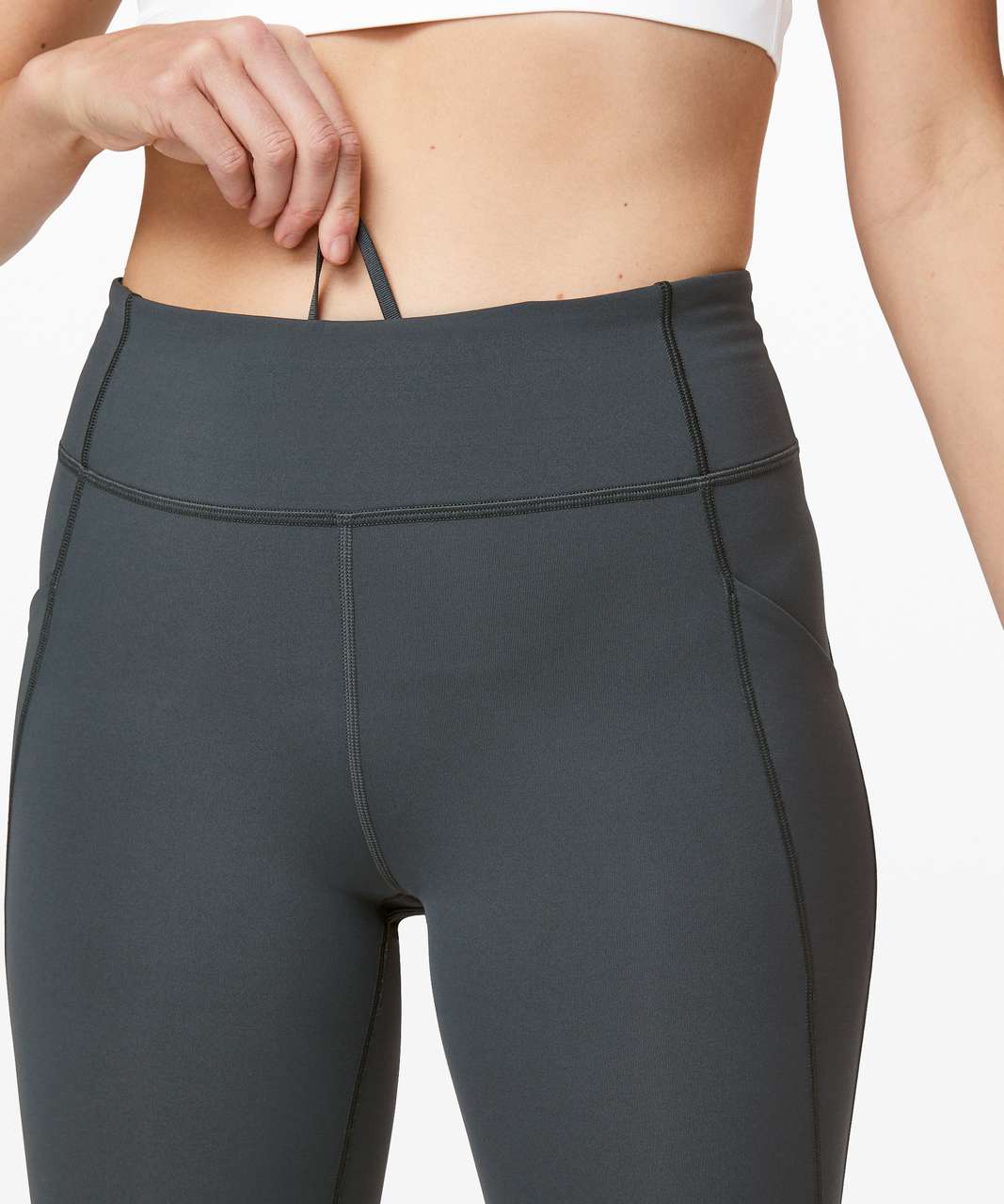 Lululemon Women's Active Crop 17'' Color Melanite Size 8 Stretch