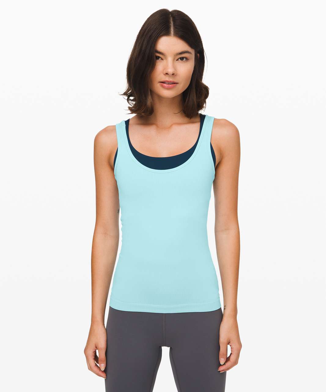 Lululemon Seek Simplicity Tank *2 Ways - Sea Frost