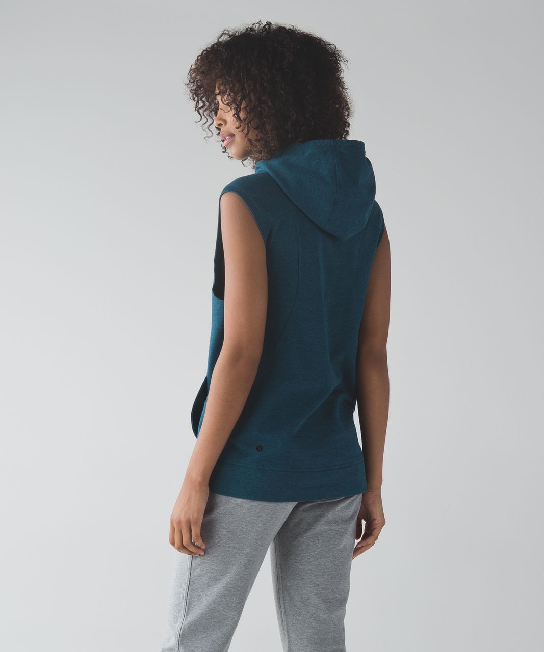 Lululemon Blissed Out Sleeveless Hoodie - Heathered Alberta Lake - lulu  fanatics