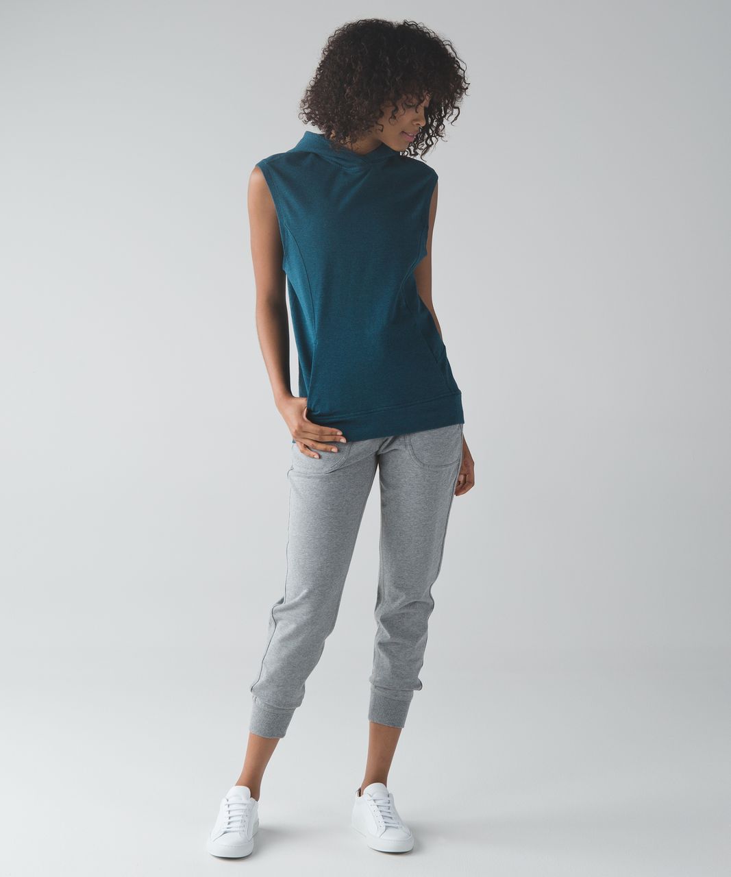 Lululemon Blissed Out Sleeveless Hoodie - Heathered Alberta Lake