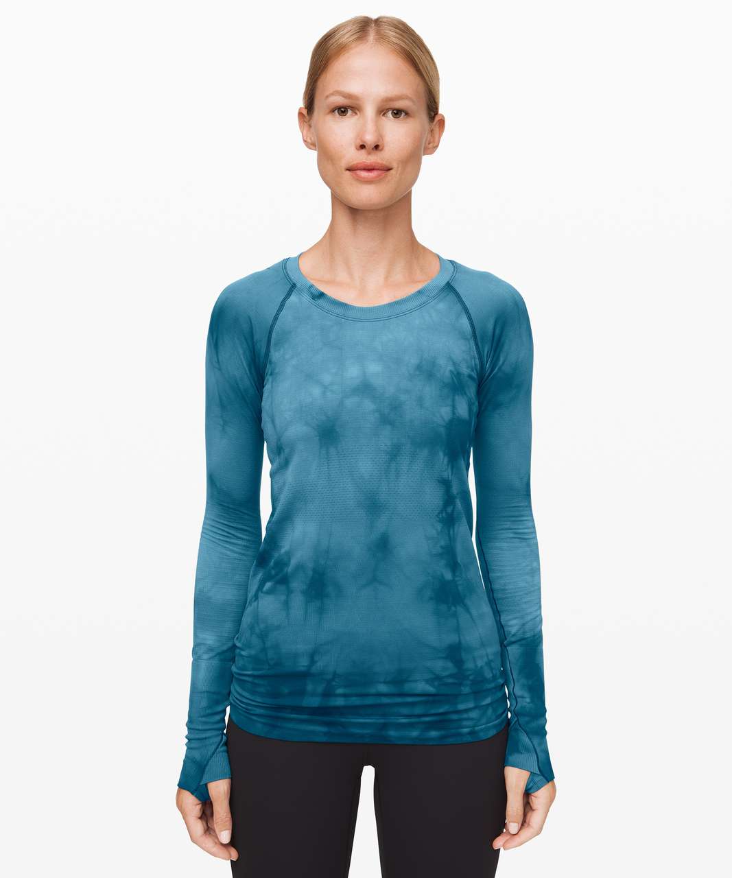 Lululemon Swiftly Tech LS 2.0 Race Blue Marble Dye Women's Size 8 New -  beyond exchange