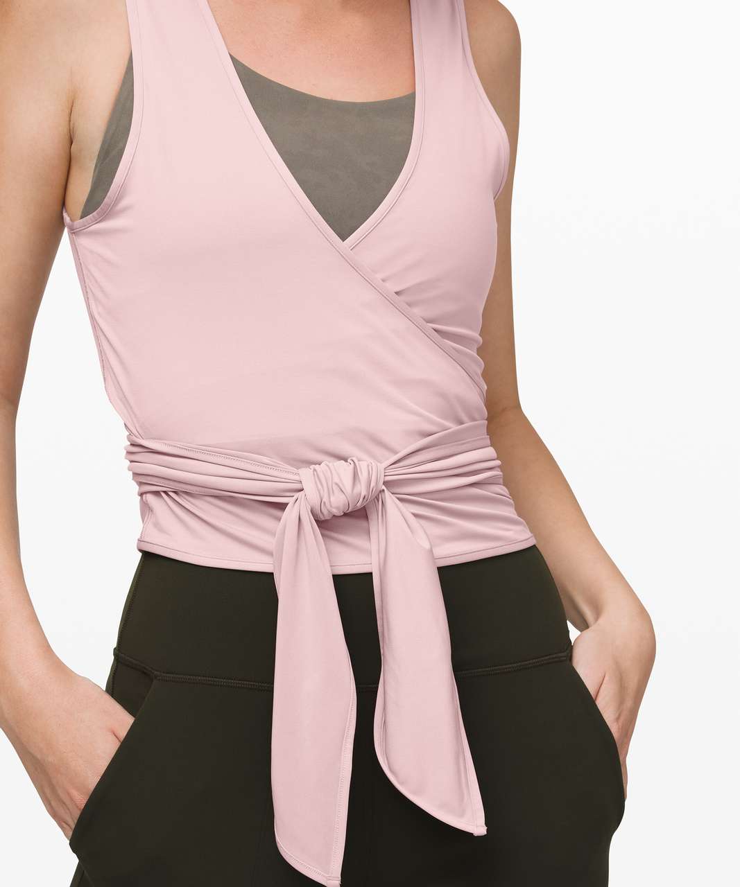 Lululemon Twist Me Up Crop Tank - Smoky Blush