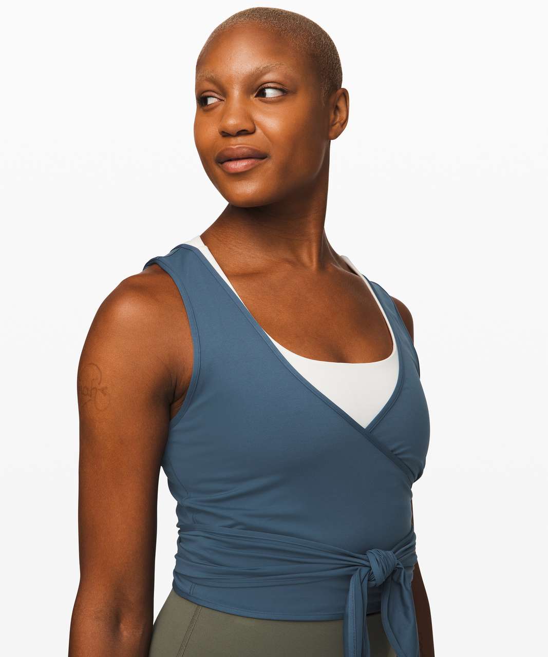 Lululemon Twist Me Up Crop Tank - Code Blue