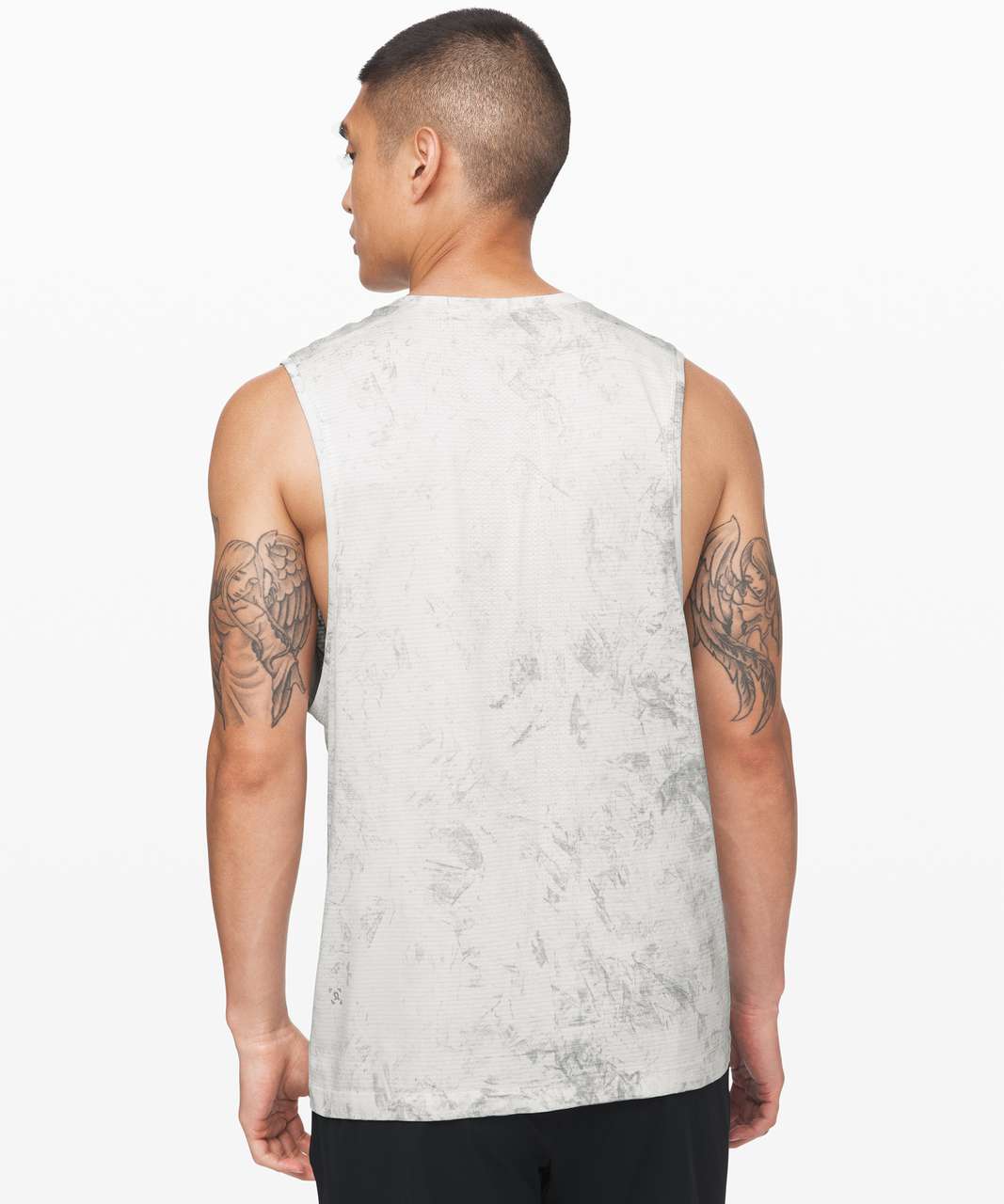 Lululemon Metal Vent Tech Muscle Tank *Chalk Wash - White / White / Light Cast