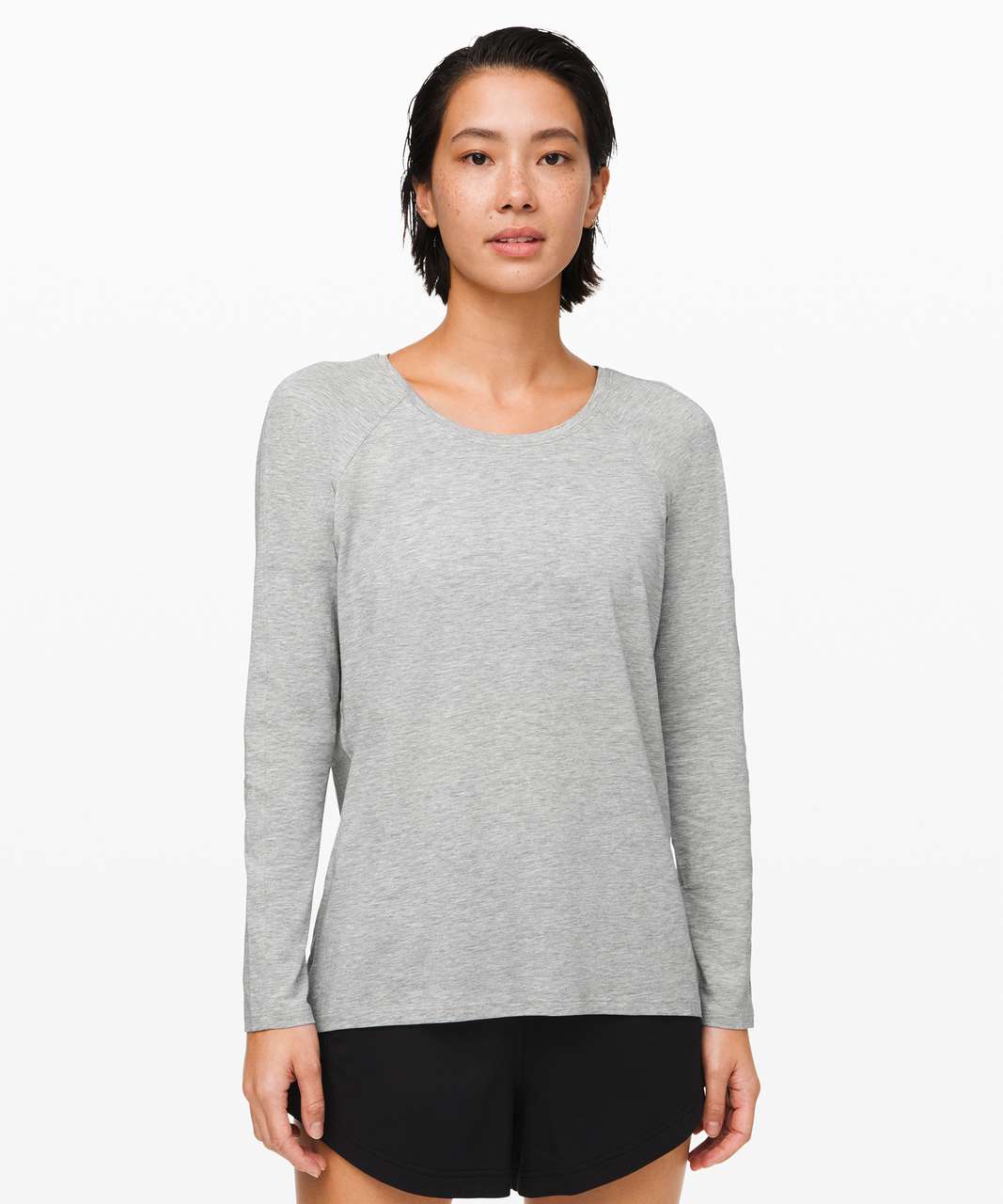 Lululemon Gray Athletica Long Sleeve Womens Size 10 - beyond exchange