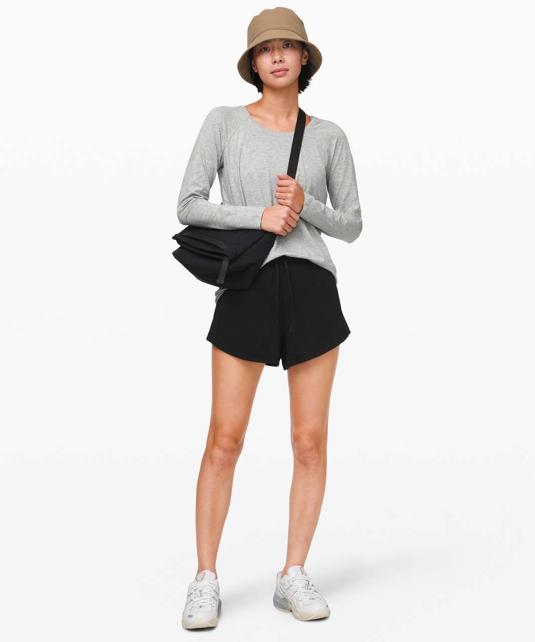 Lululemon Emerald Long Sleeve - Heathered Core Light Grey