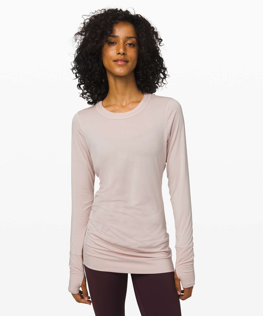 Lululemon Rule the Day Long Sleeve - Pink Bliss - lulu fanatics