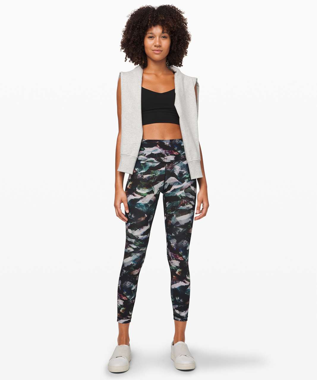 NEW LULULEMON Wunder Under HR 25 Tight 4 Camo Jacquard Alpine White  Starlight