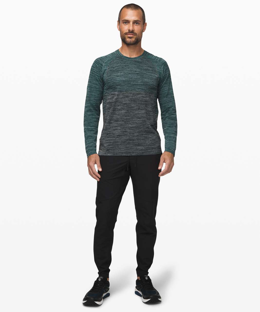 Lululemon Metal Vent Tech Long Sleeve 2.0 - Spirit Green / White / Black