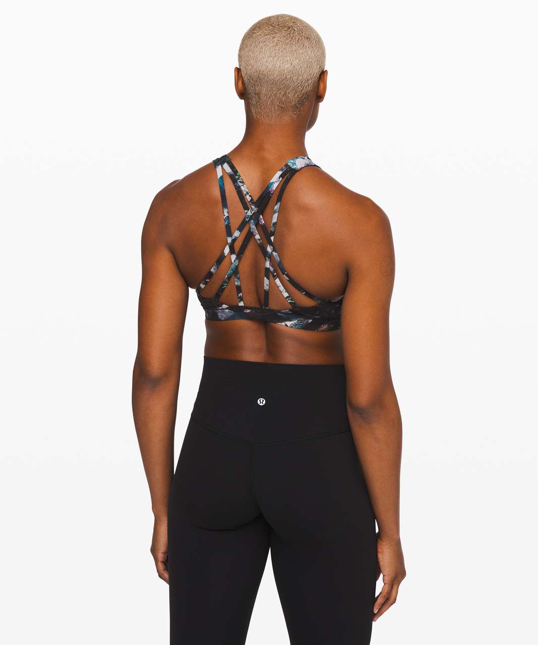 Lululemon Free To Be Bra *wild Long Line In Glacier Camo Starlight