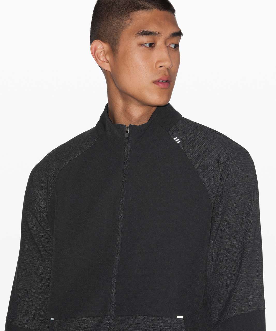 Lululemon License to Train Track Jacket - Black / Heathered Black