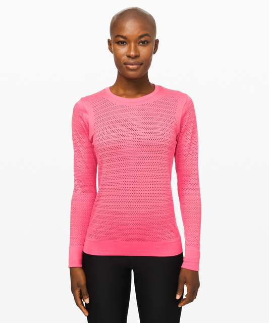 Lululemon 8 Breeze By Long Sleeve Shirt *Fusion Pink Taupe