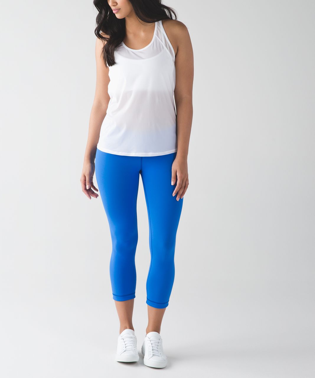 Lululemon Wunder Under Crop III (Reversible) - Hero Blue / Pipe Dream Blue