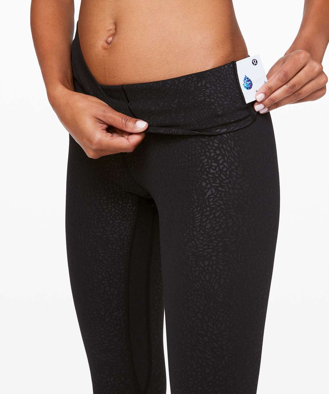 Lululemon Align High-Rise Pant 28 - Yogo Emboss Black / Black - lulu  fanatics